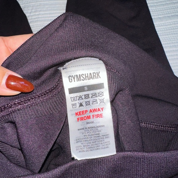 Gymshark LIFT CONTOUR SEAMLESS LEGGINGS. Depth Purple/Black Marl. Size Small. - Picture 6 of 6